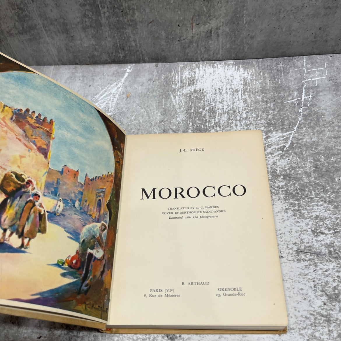 morocco book, by j.-l. miège, 1970 Hardcover image 2