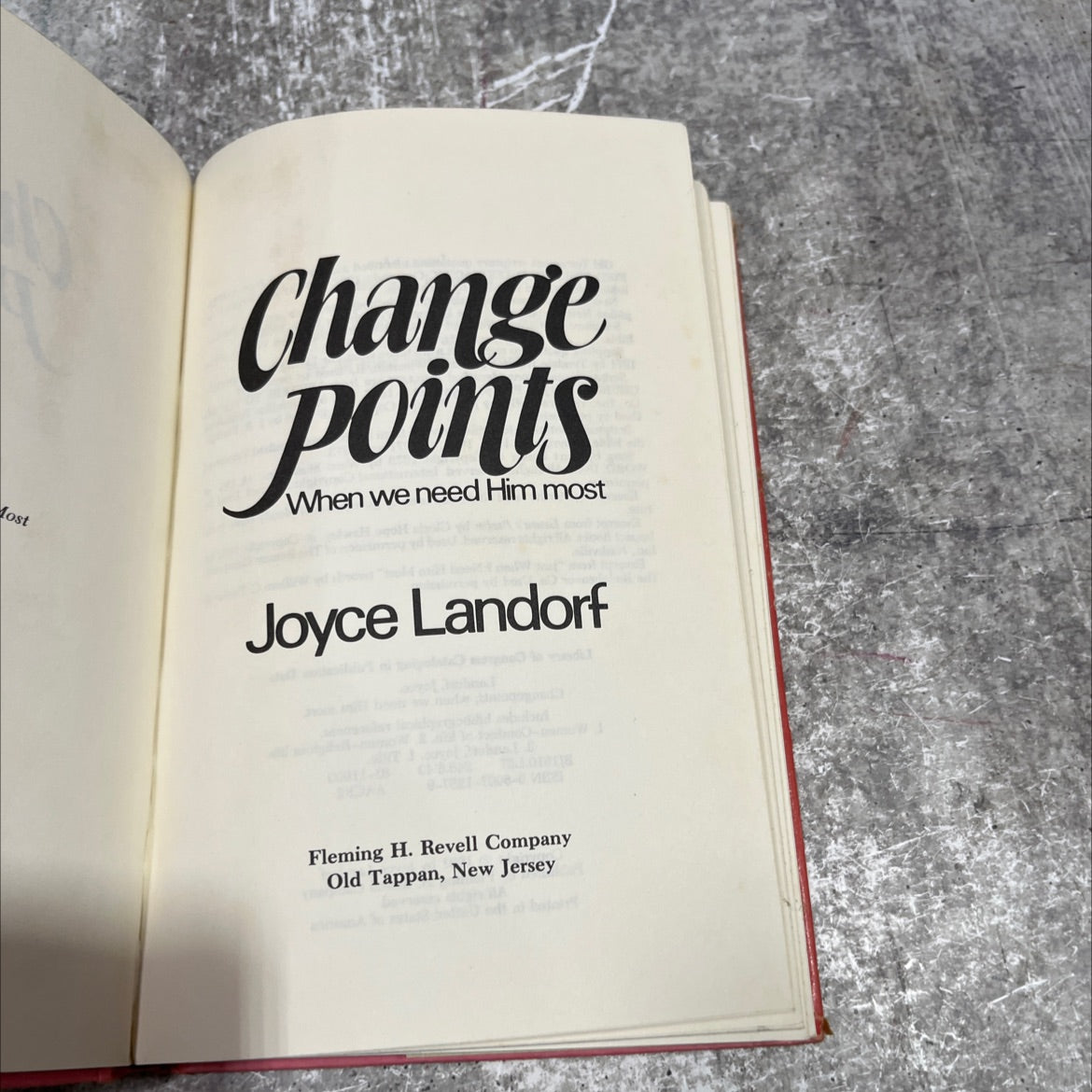 most change points when we need him most book, by joyce landorf, 1981 Hardcover image 2