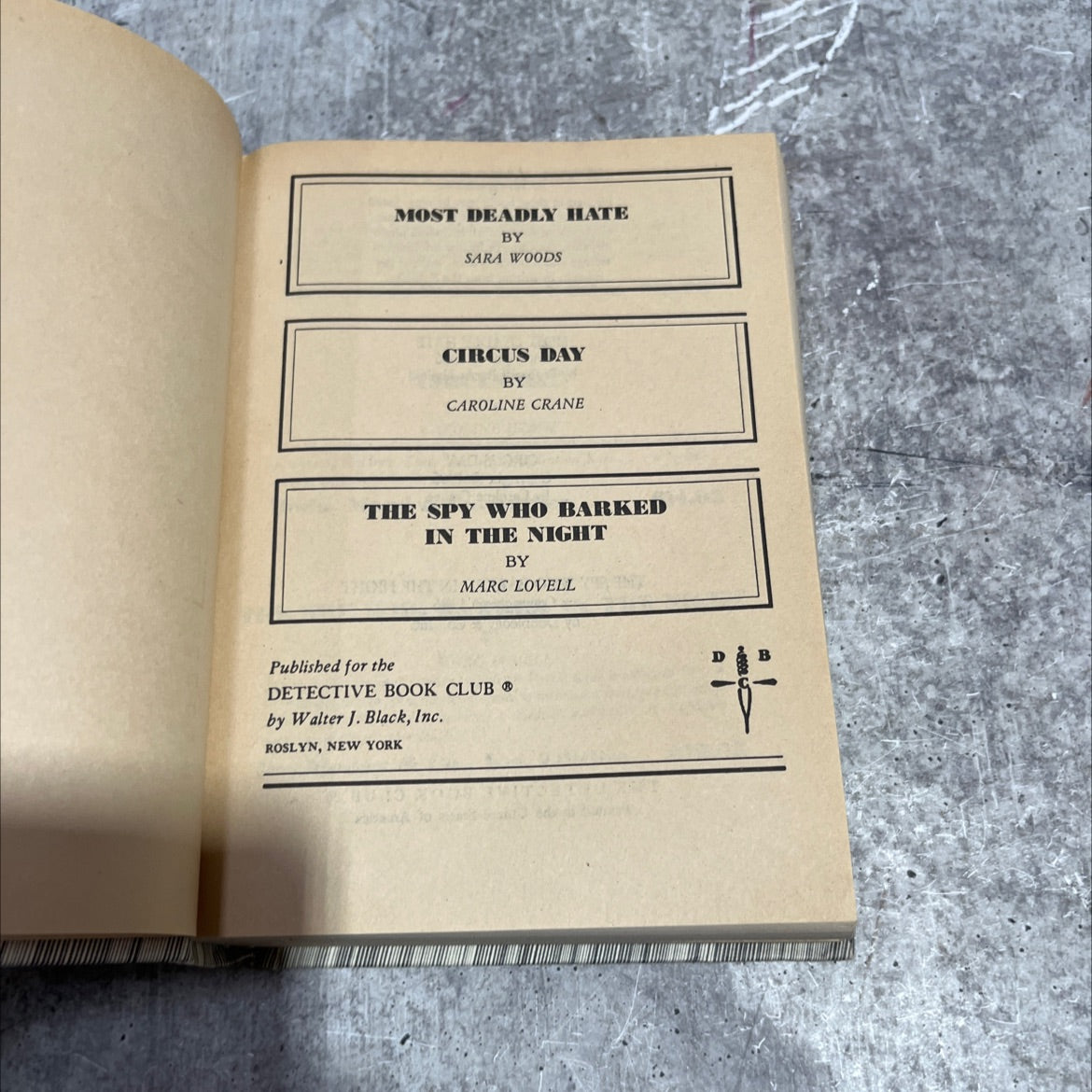 most deadly hate book, by sara woods, 1986 Hardcover image 2