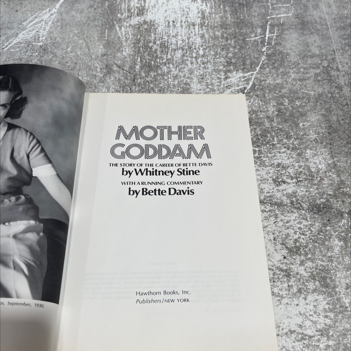 mother goddam the story of the career of bette davis book, by whitney stine, 1974 Hardcover image 2
