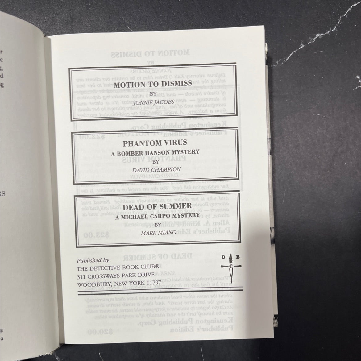 motion to dismiss book, by jonnie jacobs, 1999 Hardcover image 2