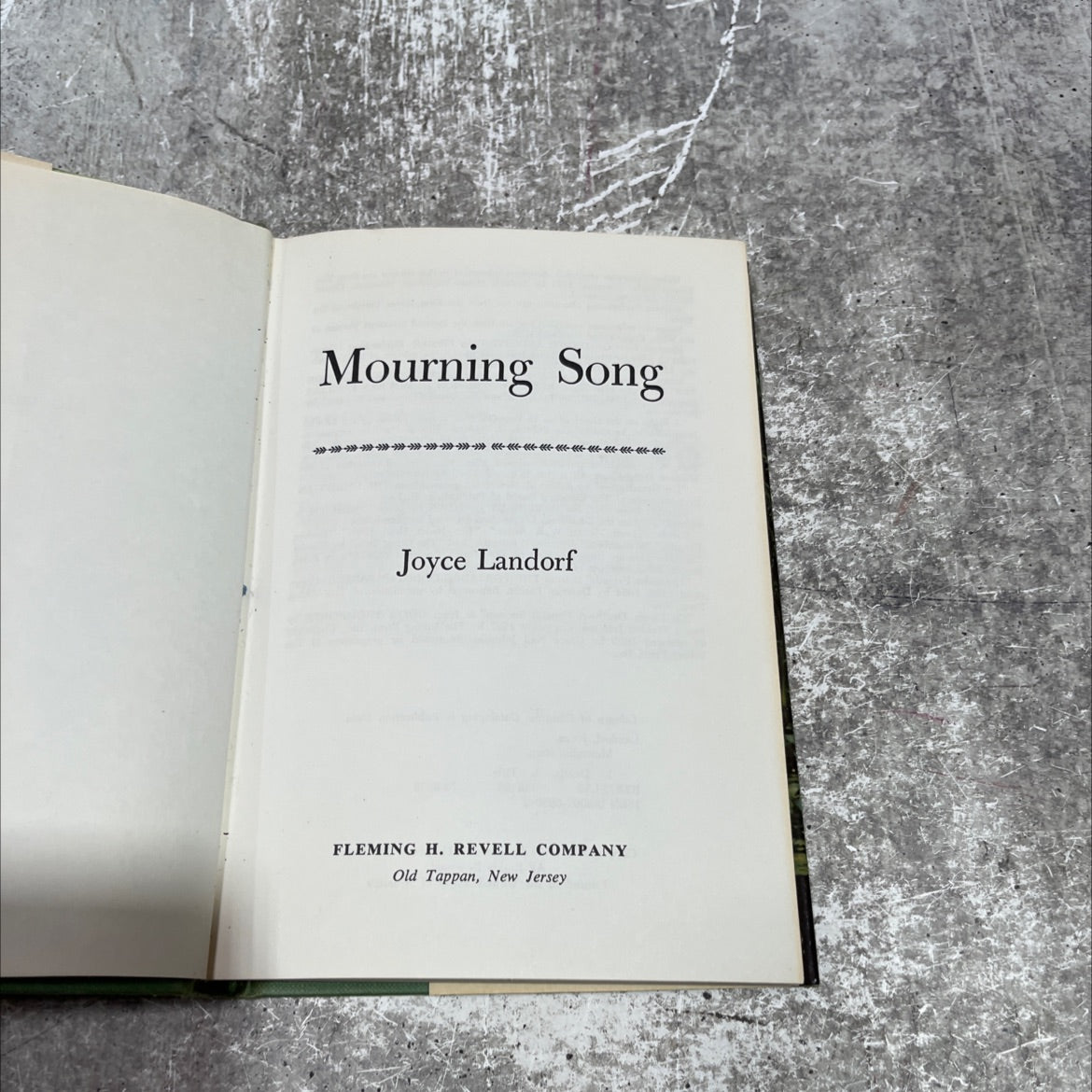 mourning song book, by joyce landorf, 1974 Hardcover image 2