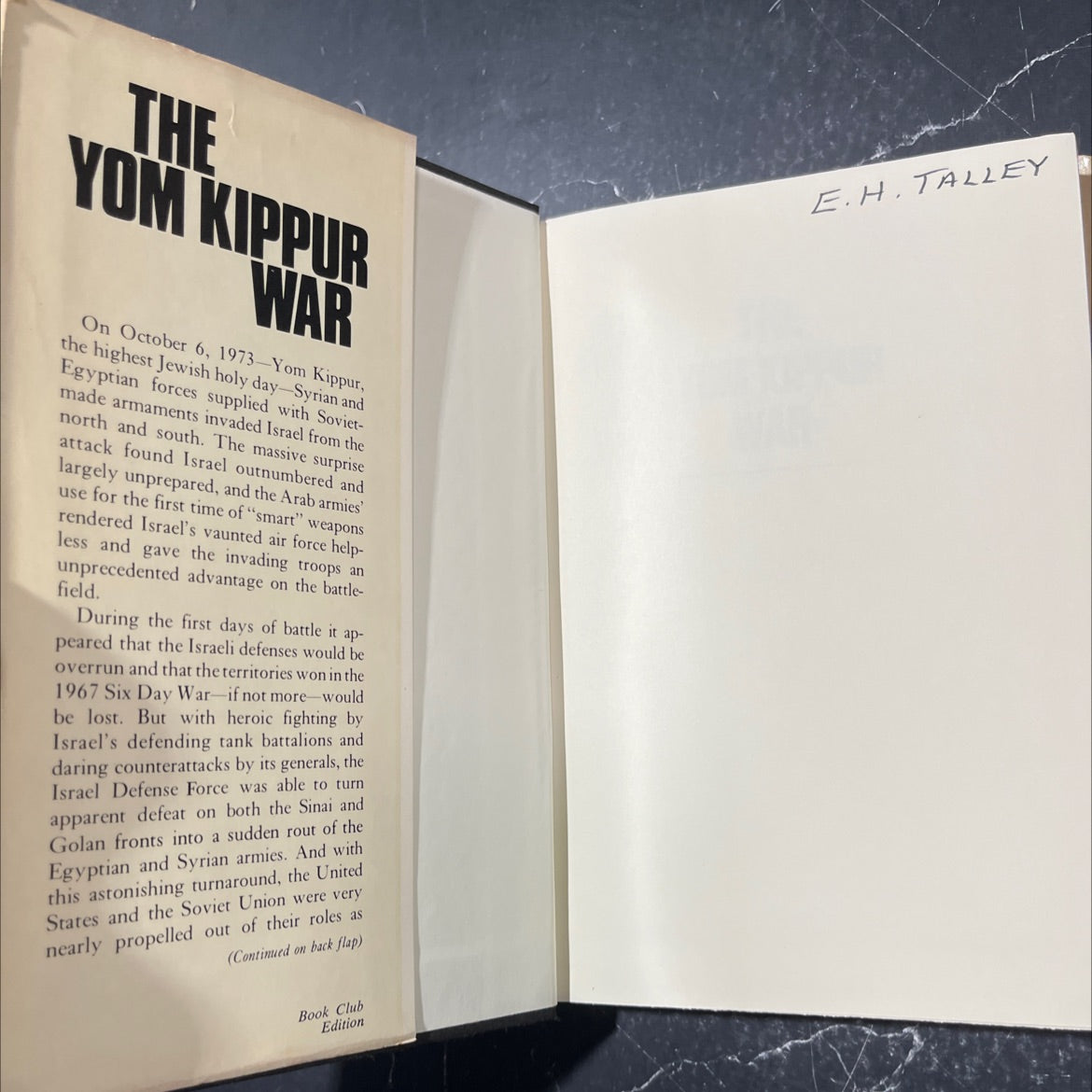 moy the yom kippur war book, by peter allen, 1982 Hardcover image 4