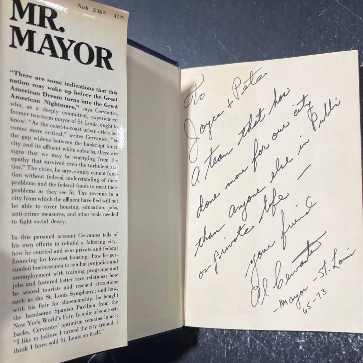 mr. mayor book, by A. J. Cervantes, 1974 Hardcover image 4