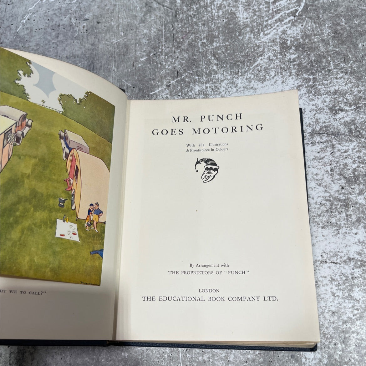 mr. punch goes motoring book, by unknown, 1970 Hardcover image 2