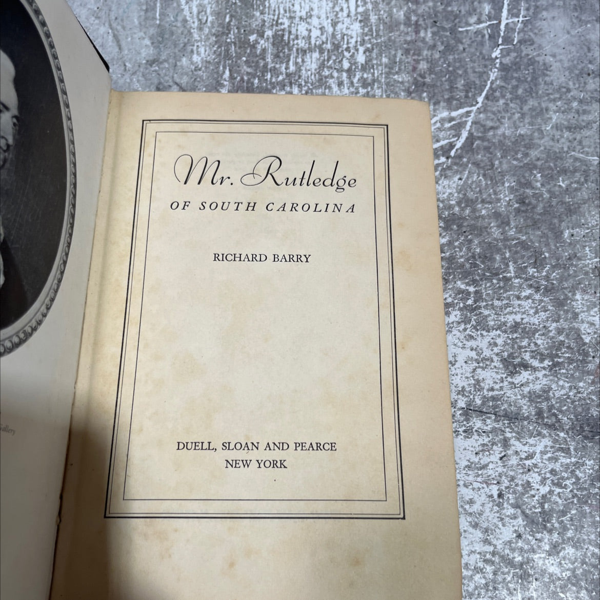 SIGNED mr rutledge of south carolina book, by richard barry, 1942 Hardcover, First Edition image 2