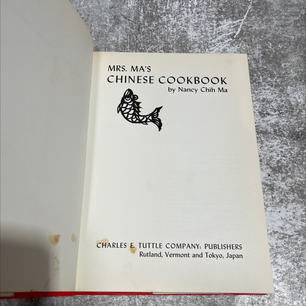 mrs. ma's chinese cookbook book, by Nancy Chih Ma, 1963 Hardcover image 2