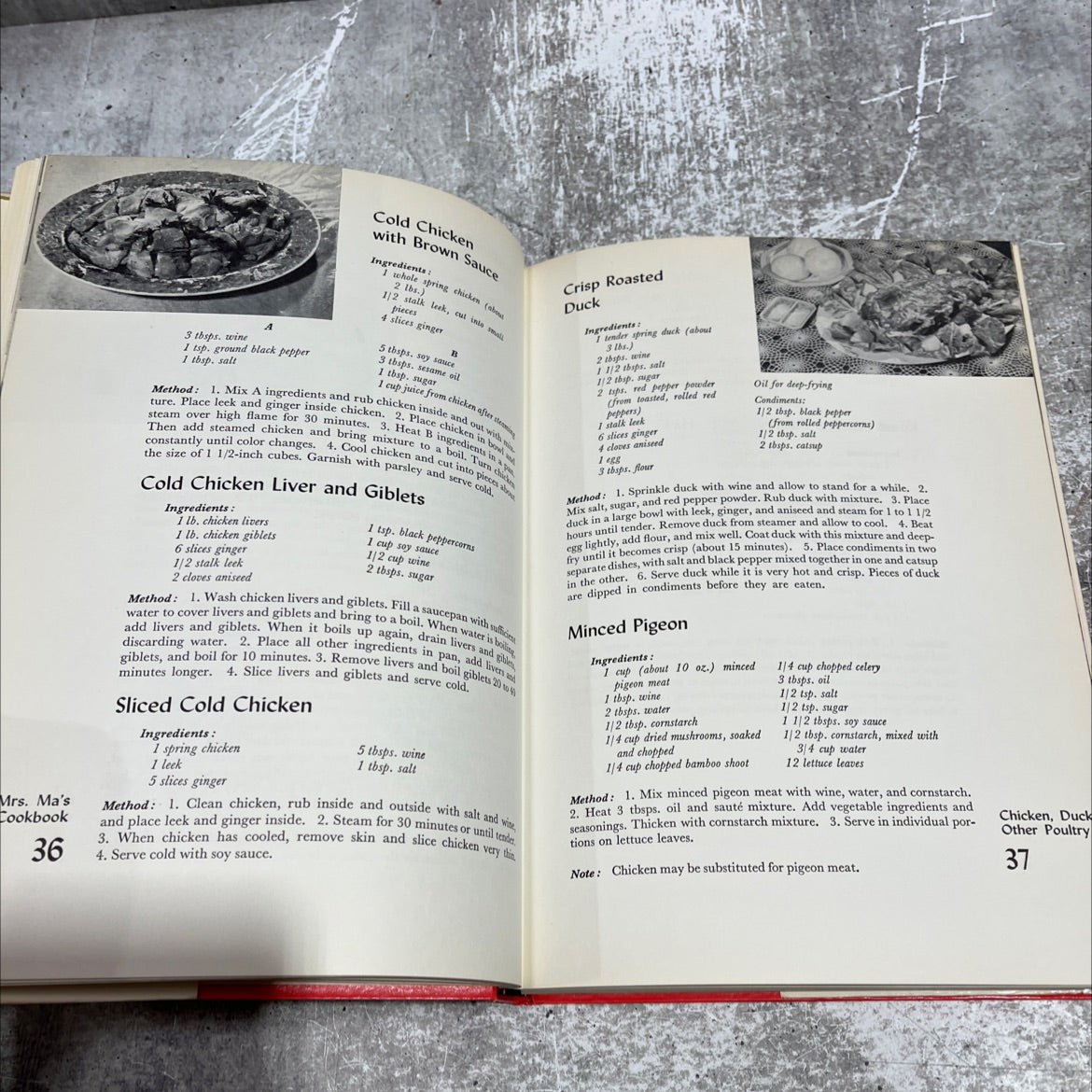 mrs. ma's chinese cookbook book, by Nancy Chih Ma, 1963 Hardcover image 4