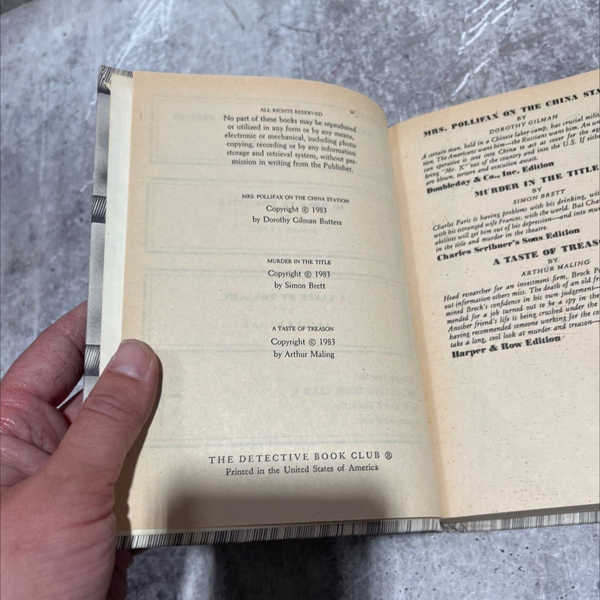 mrs. pollifax on the china station book, by dorothy gilman, 1983 Hardcover image 3