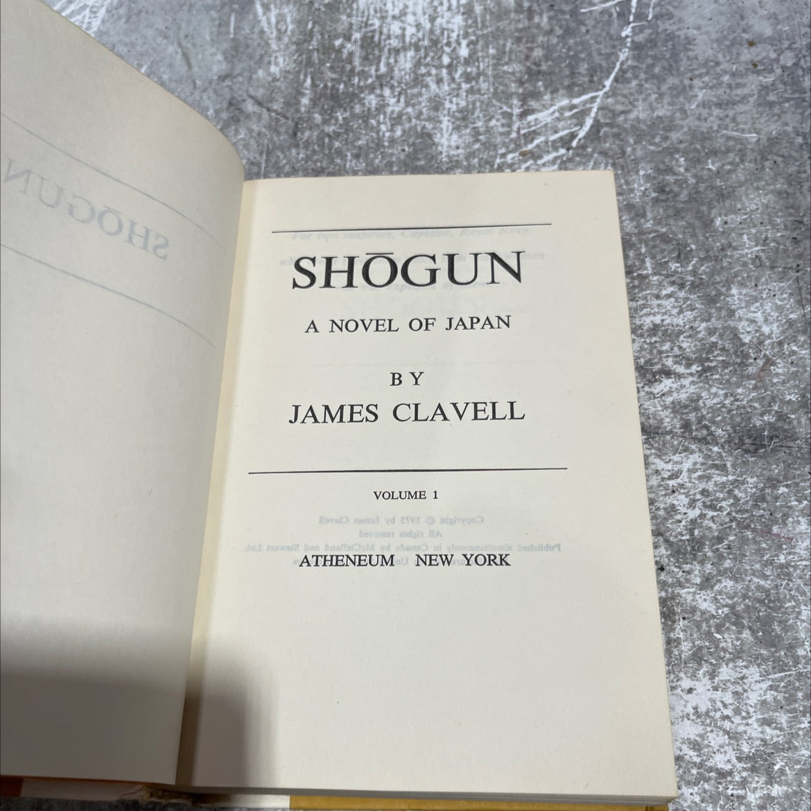 mudoh shogun a novel of japan book, by james clavell, 1975 Hardcover image 2