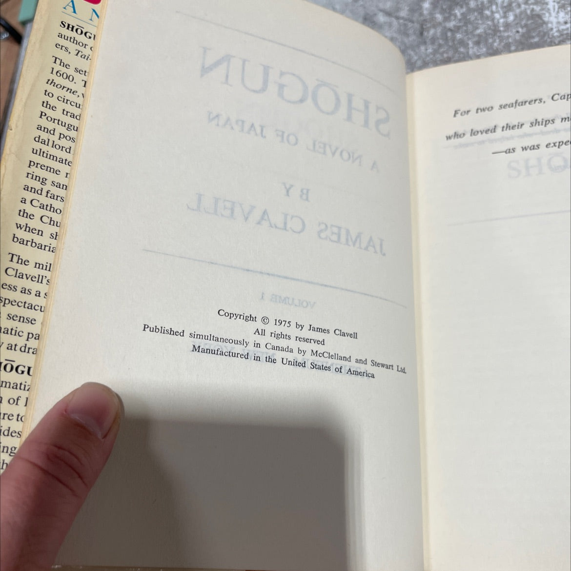 mudoh shogun a novel of japan book, by james clavell, 1975 Hardcover image 3