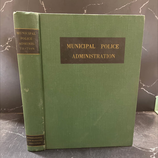 municipal police administration book, by unknown, 1961 Hardcover image 1