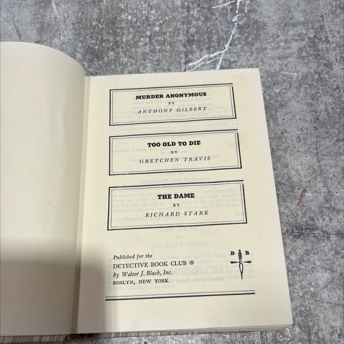 murder anonymous book, by anthony gilbert, 1968 Hardcover image 2