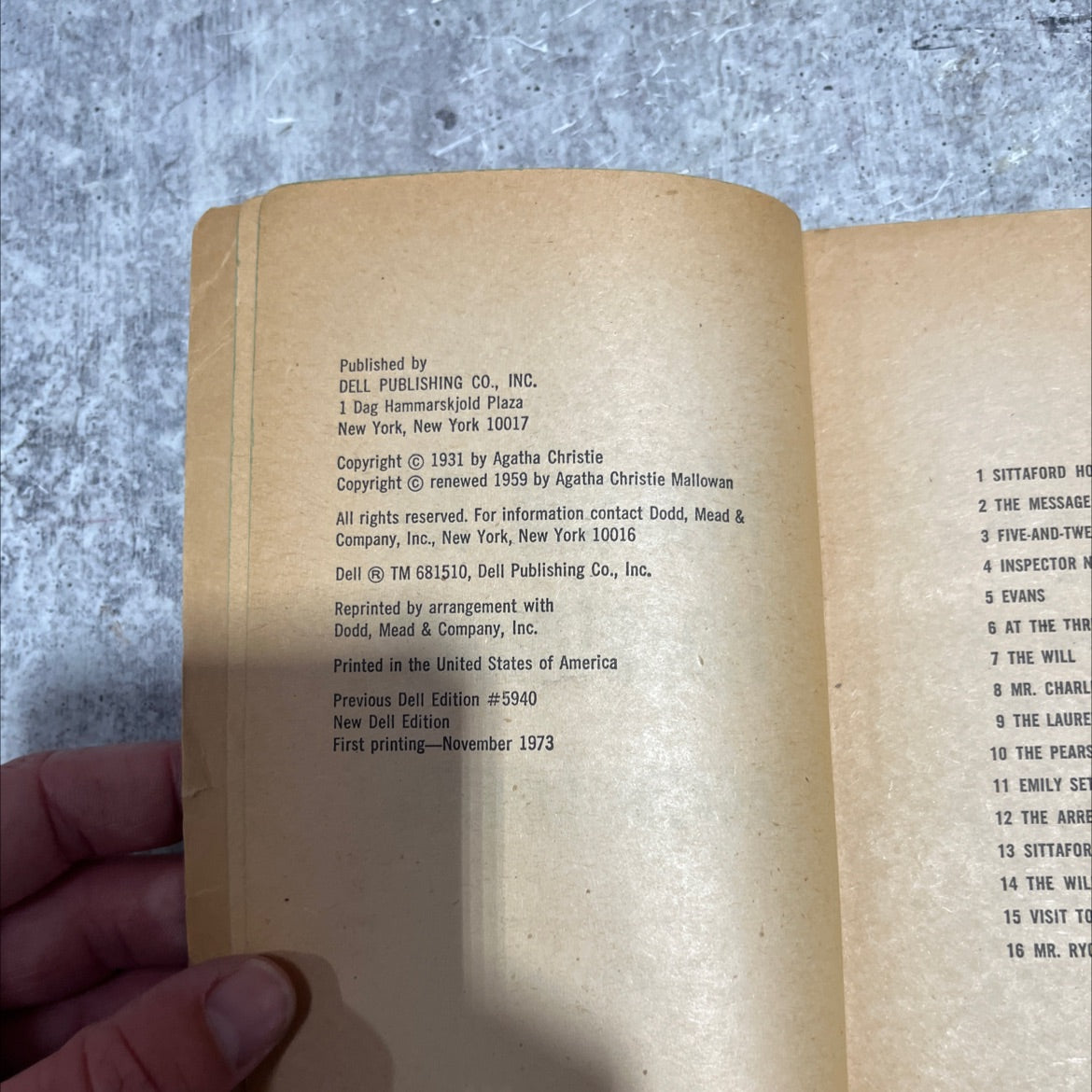 murder at hazelmoor book, by agatha christie, 1959 Paperback image 3