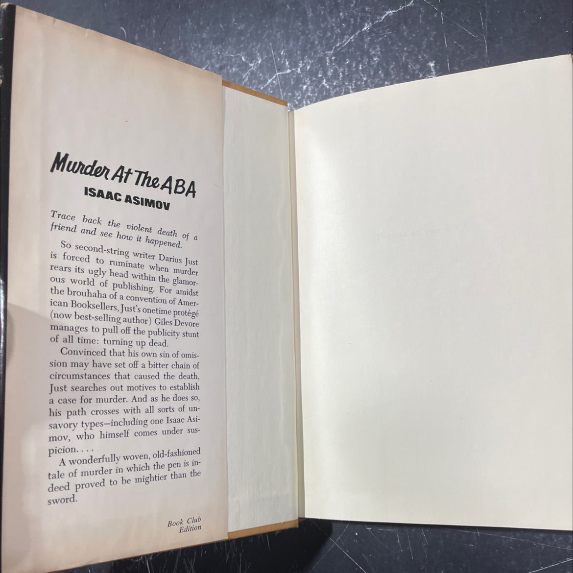 murder at the aba a puzzle in four days and sixty scenes book, by Isaac Asimov, 2002 Hardcover image 4