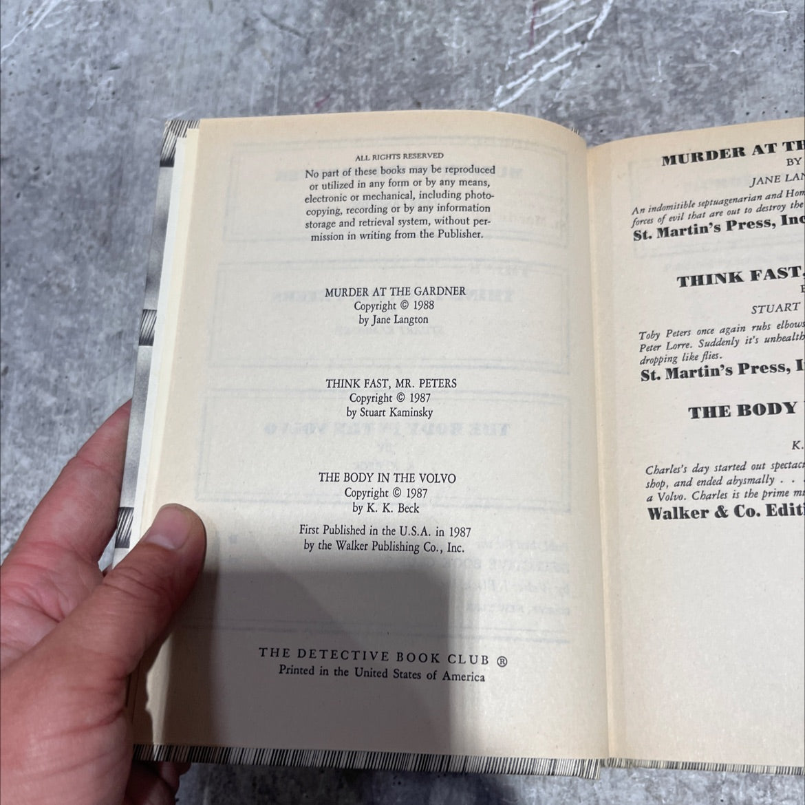 murder at the gardner book, by jane langton, 1988 Hardcover image 3