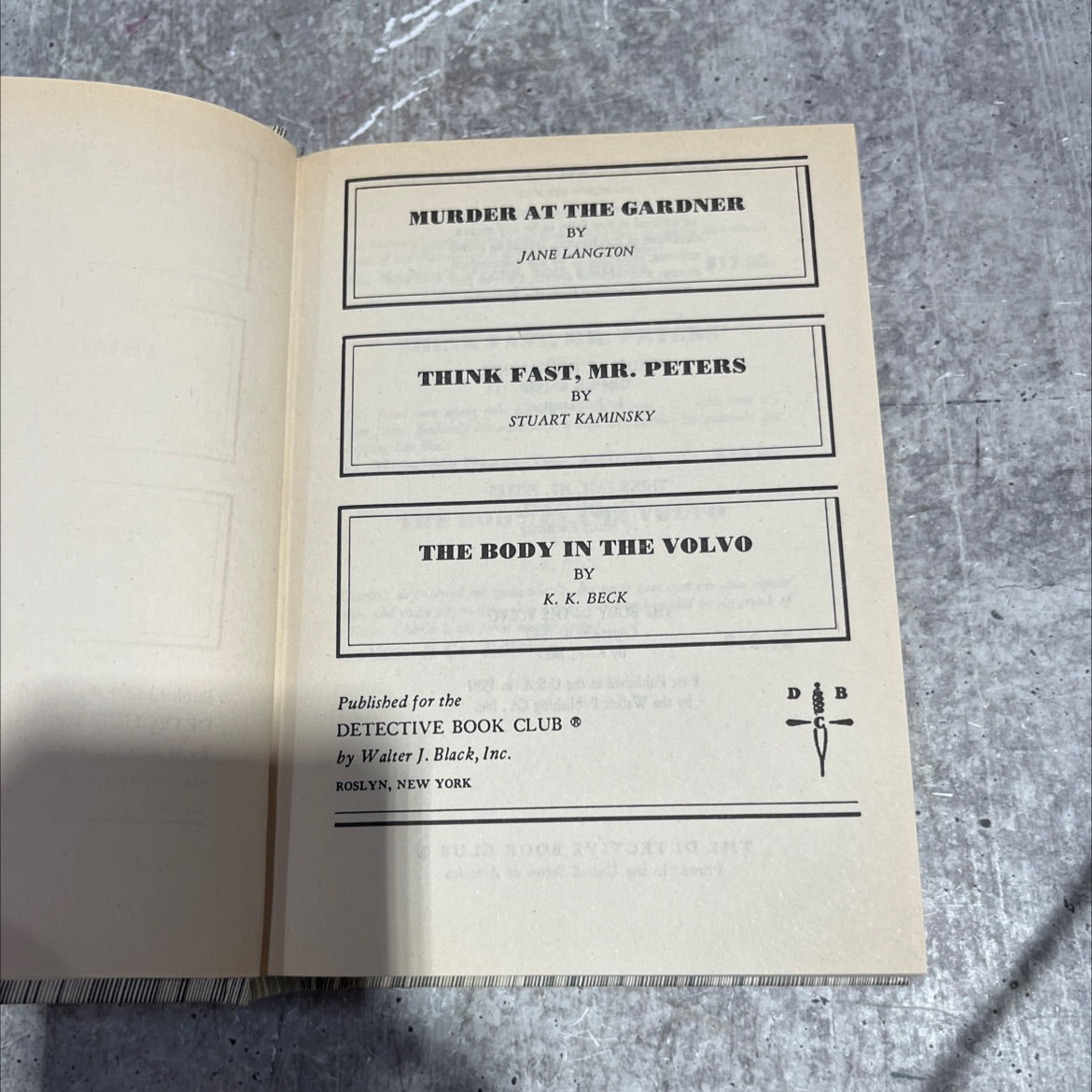 murder at the gardner book, by jane langton, 1988 Hardcover image 2