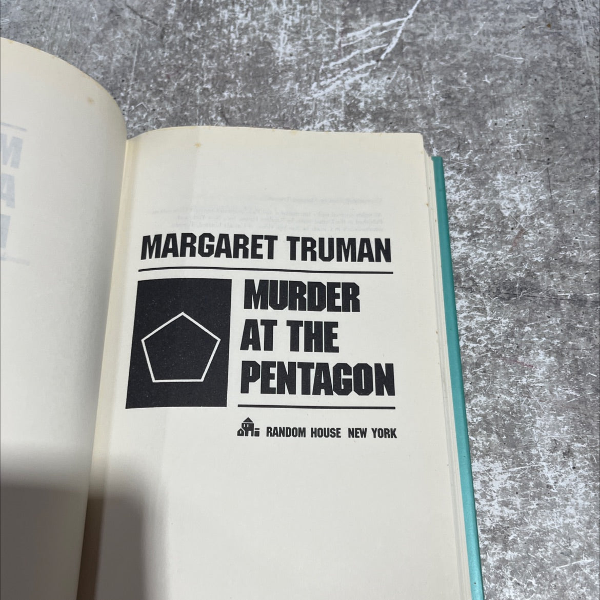 murder at the pentagon book, by margaret truman, 1992 Hardcover image 2