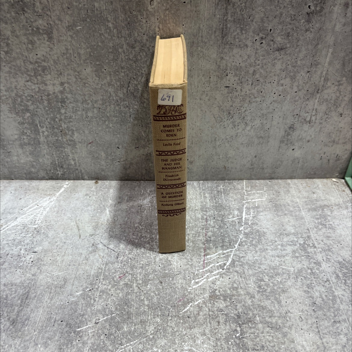 murder comes to eden book, by leslie ford, 1955 Hardcover image 4