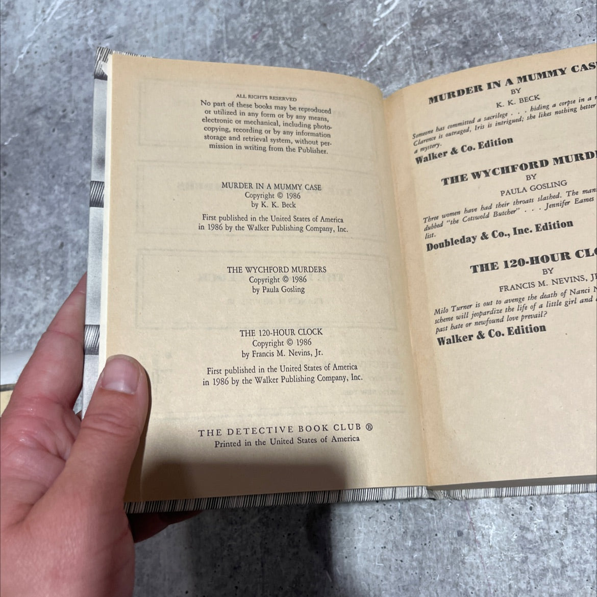 murder in a mummy case book, by K. K. Beck, 1986 Hardcover image 3