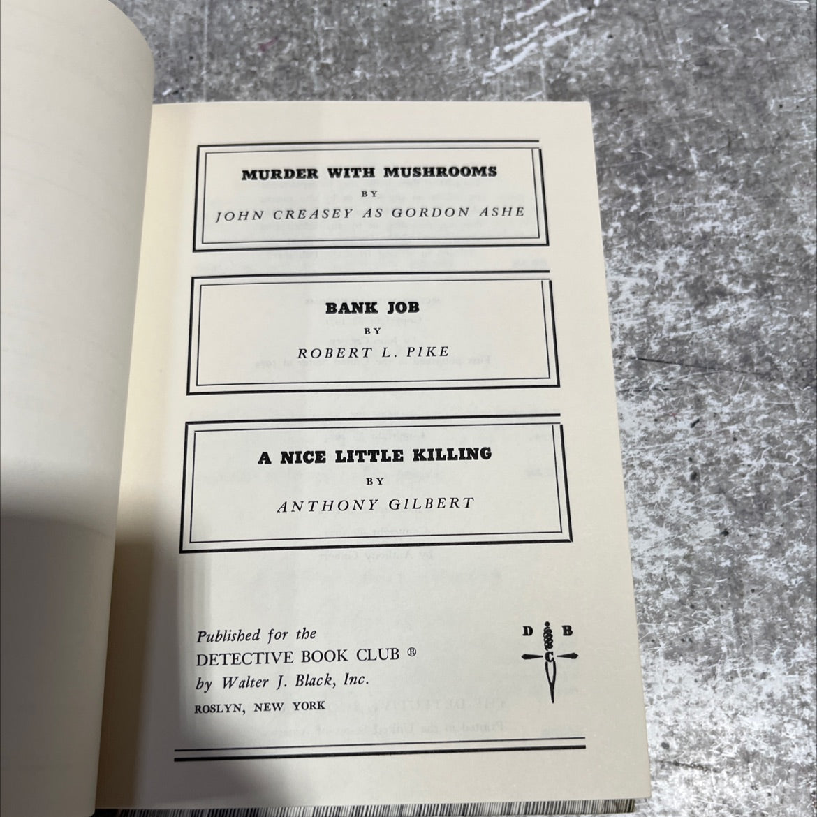 murder with mushrooms book, by John Creasey, 1974 Hardcover image 2