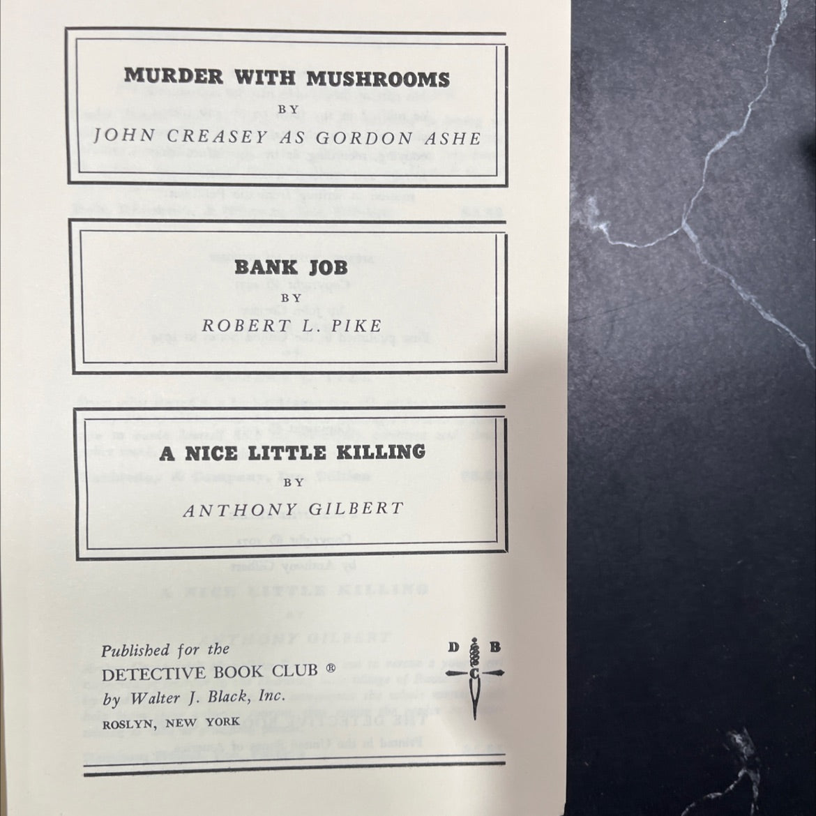 murder with mushrooms book, by john creasey, 1974 Hardcover image 2