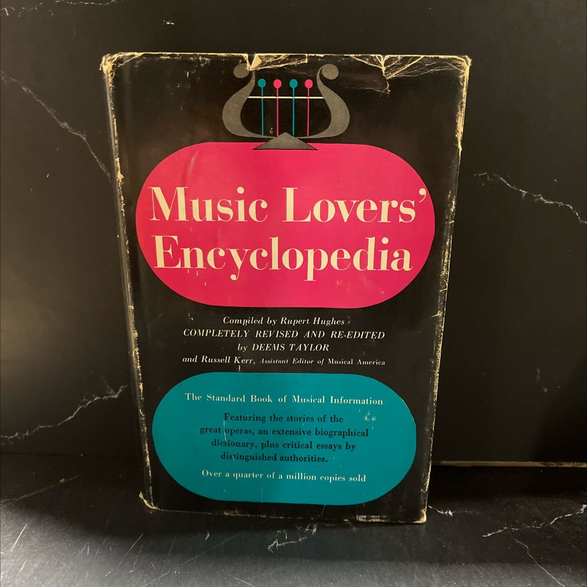 music lovers' encyclopedia book, by rupert hughes, 1954 Hardcover image 1