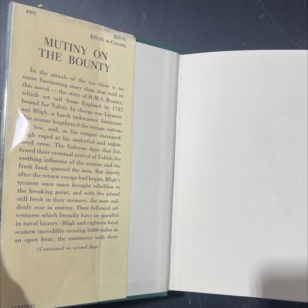 mutiny on the bounty book, by charles nordhoff and james norman hall, 1960 Hardcover image 4