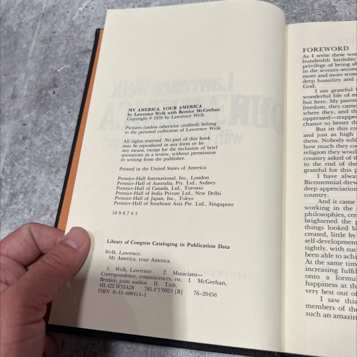 my america, your america book, by lawrence welk with bernice mcgeehan, 1976 Hardcover image 3