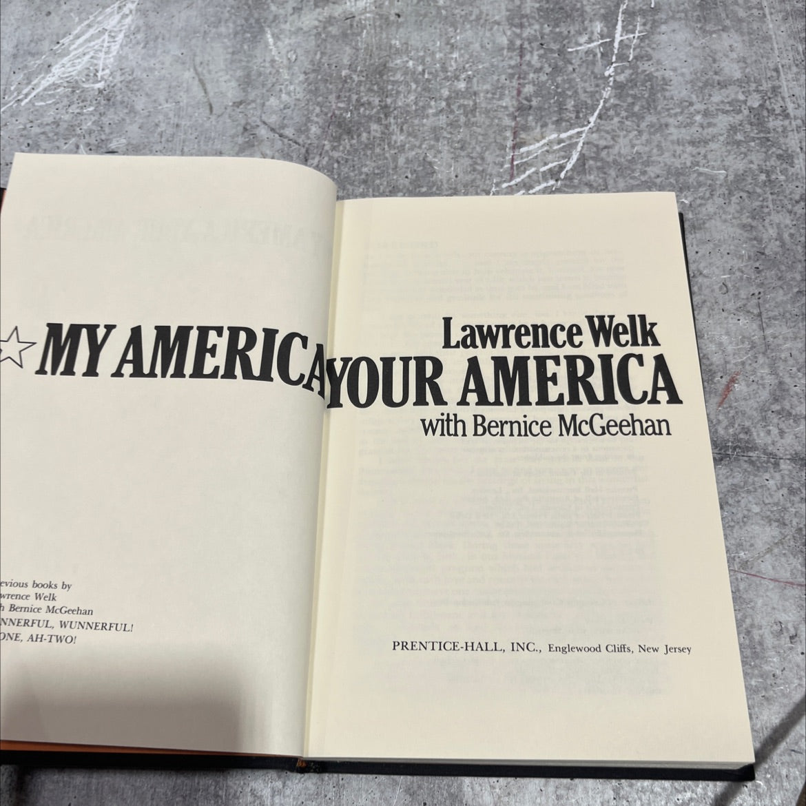 my america, your america book, by lawrence welk with bernice mcgeehan, 1976 Hardcover image 2