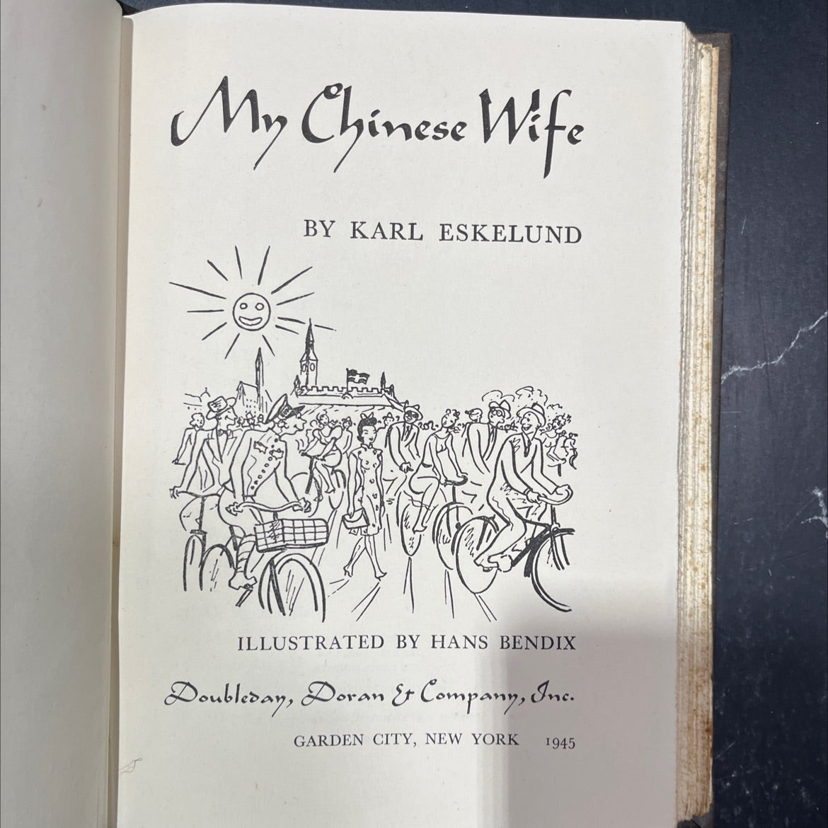 my chinese wife book, by karl eskelund, 1945 Hardcover image 2