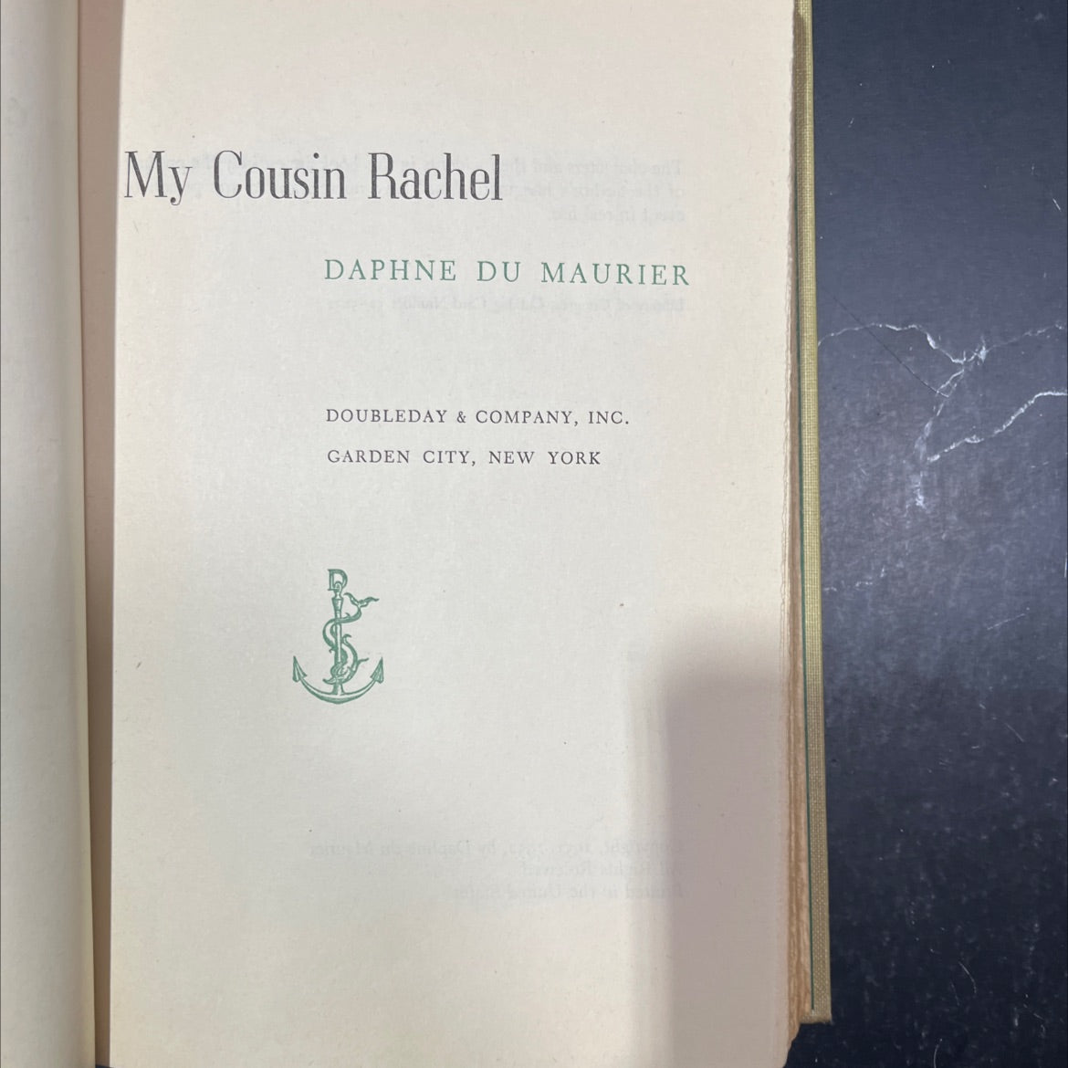 my cousin rachel book, by daphne du maurier, 1952 Hardcover image 2