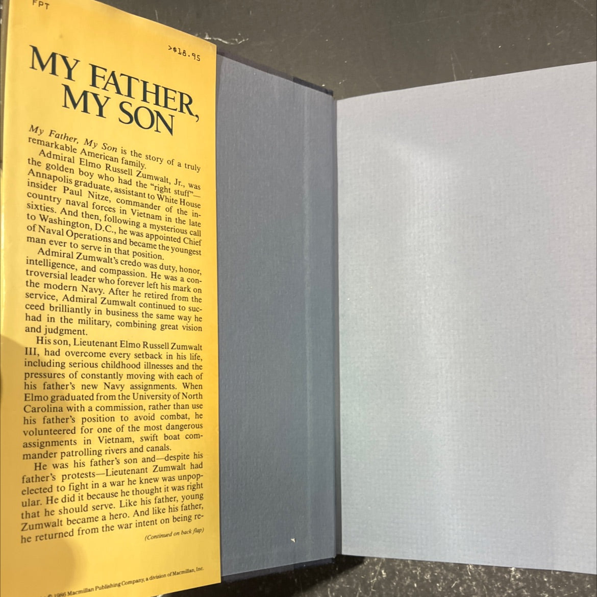 my father, my son admiral elmo zumwalt, jr. and lieutenant elmo zumwalt iii book, by elmo r. zumwalt, jr. and elmo image 4