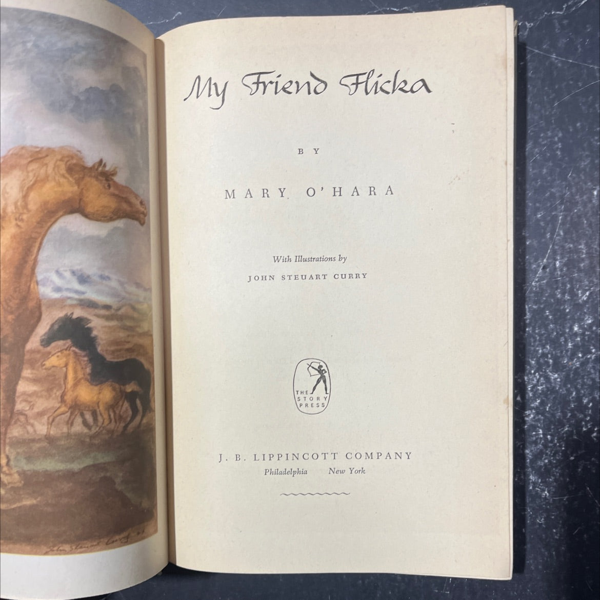 my friend flicka book, by mary o'hara, 1941 Hardcover image 2