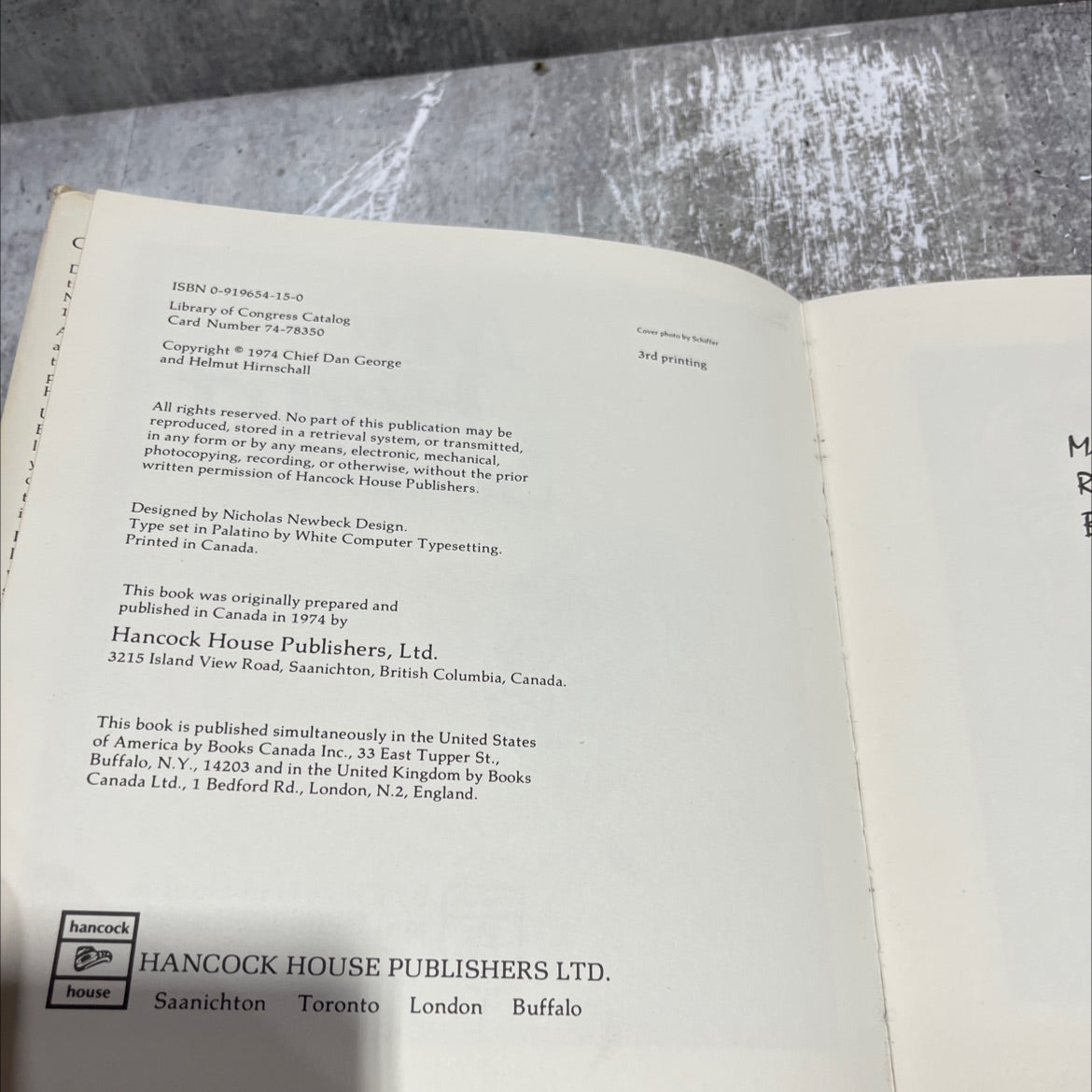 my heart soars book, by Chief Dan George and Helmut Hirnschall, 1974 Hardcover image 3