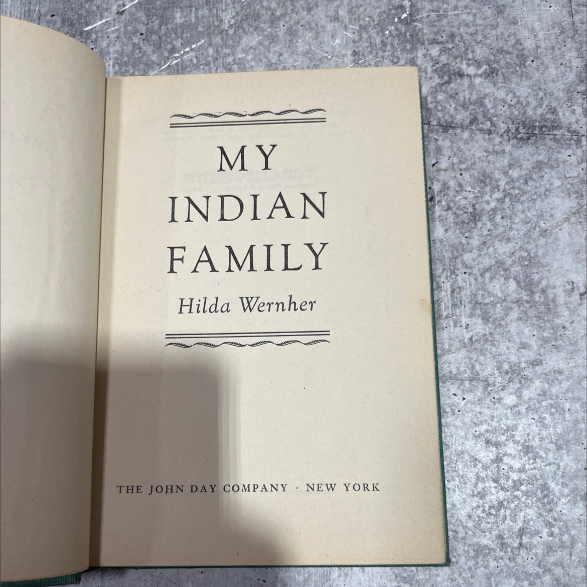 my indian family book, by Hilda Wernher, 1945 Hardcover image 2