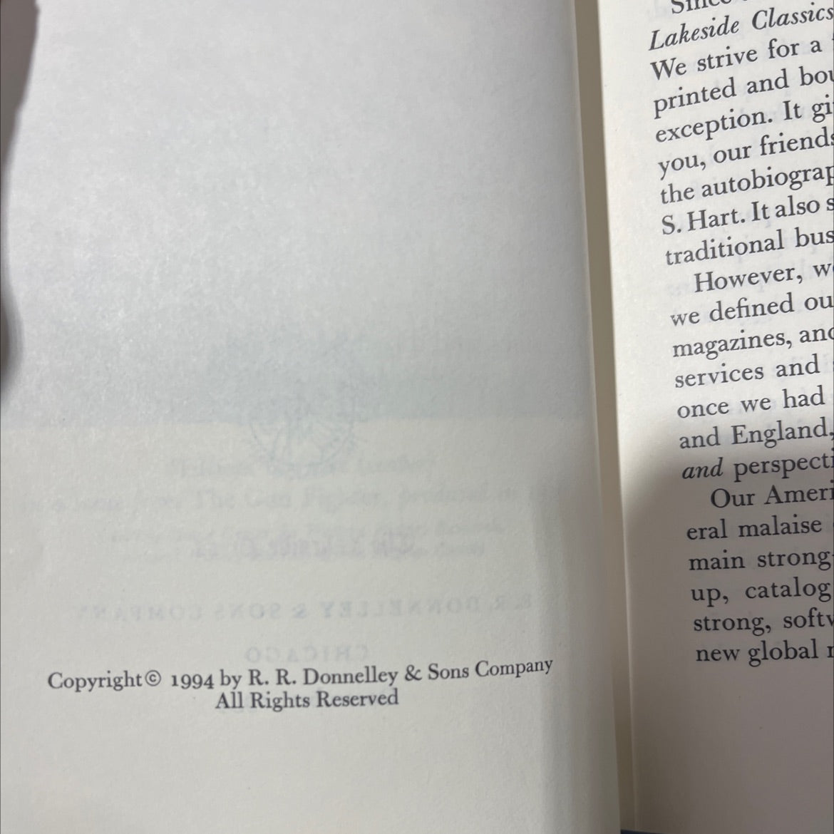 my life east and west book, by william s. hart, 1994 Hardcover image 3