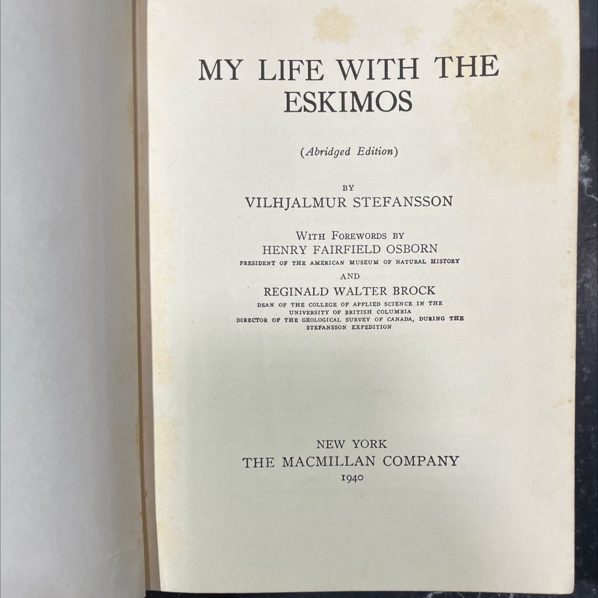 my life with the eskimos book, by vilhjalmur stefansson, 1940 Hardcover image 2