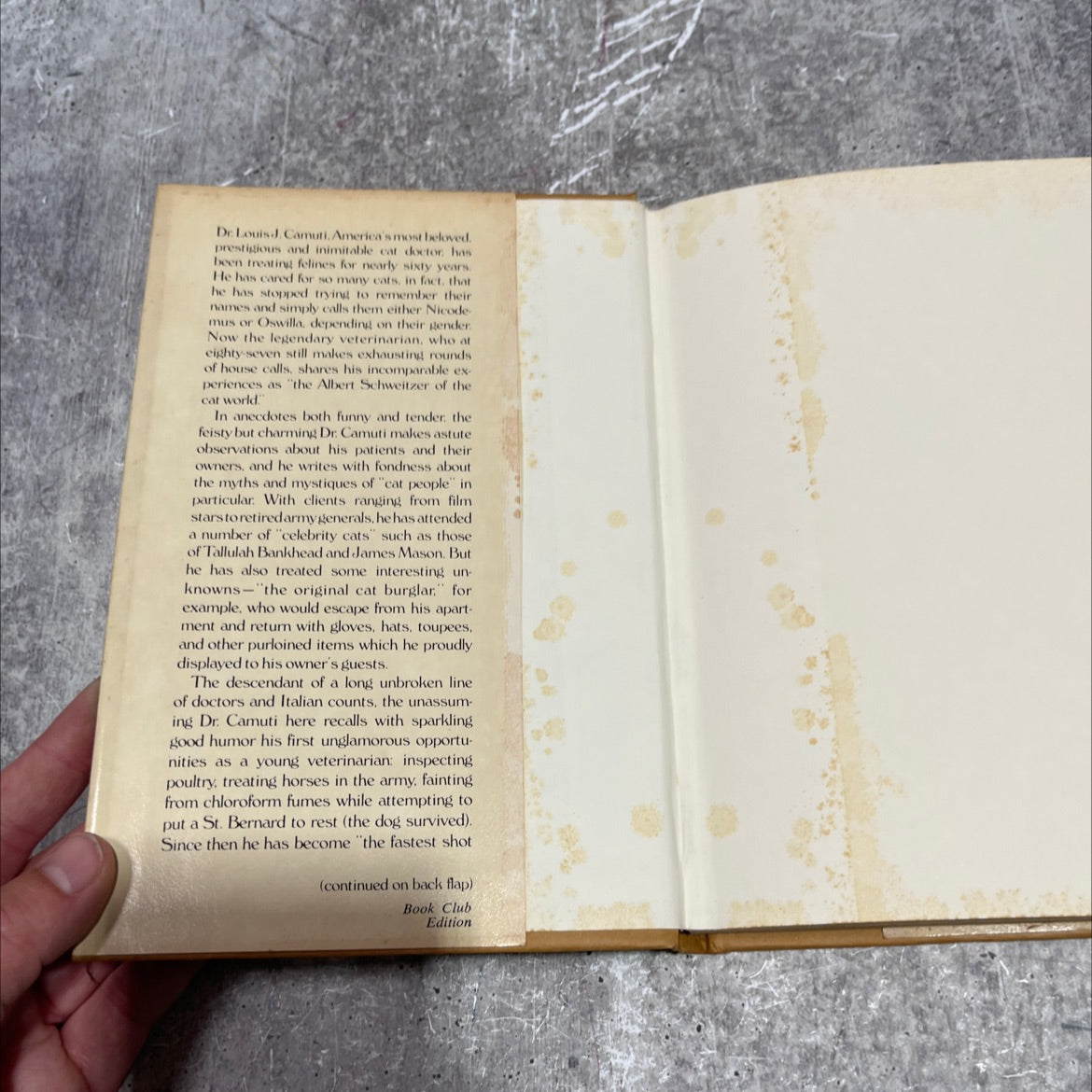 my patients are under the bed book, by dr. louis j. camuti, 1980 Hardcover image 4