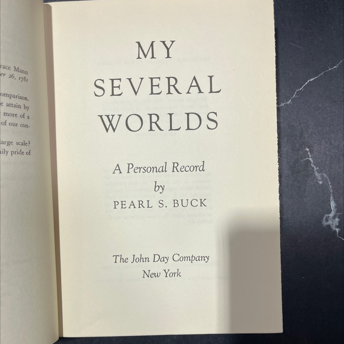 my several worlds a personal record book, by pearl s. buck, 1954 Hardcover image 2