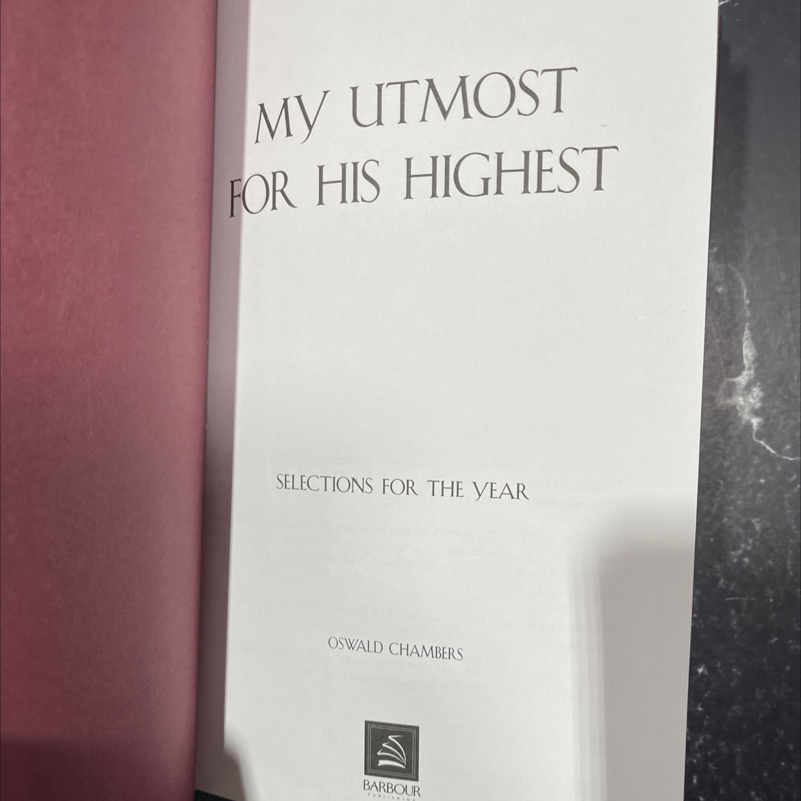 my utmost for his highest selections for the year book, by oswald chambers, 1963 Hardcover image 2