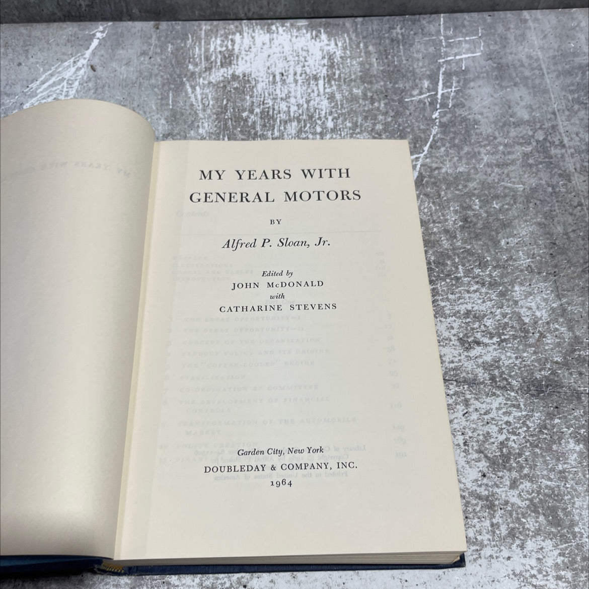 my years with general motors book, by alfred p. sloan, jr., 1964 Hardcover image 2