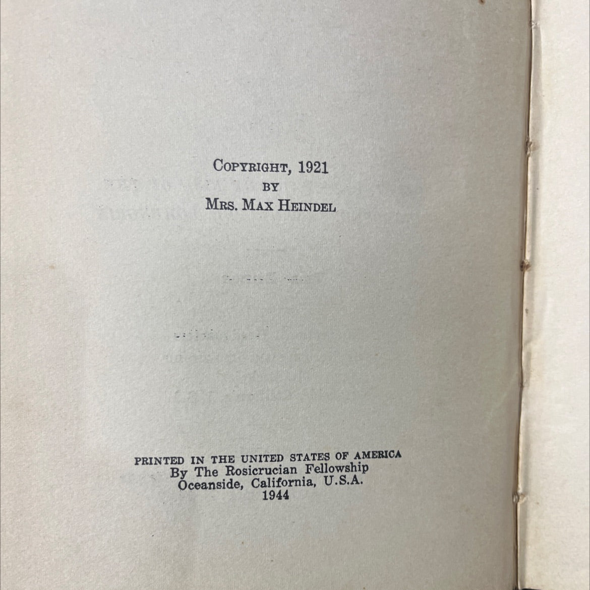 mysteries of the great operas book, by max heindel, 1944 Hardcover image 3