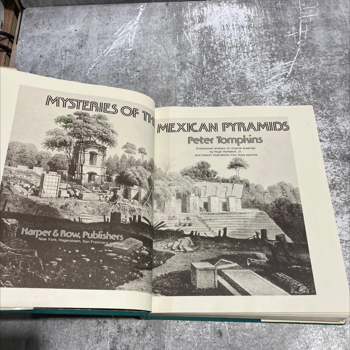 mysteries of the mexican pyramids book, by Peter Tompkins, 1976 Hardcover image 2