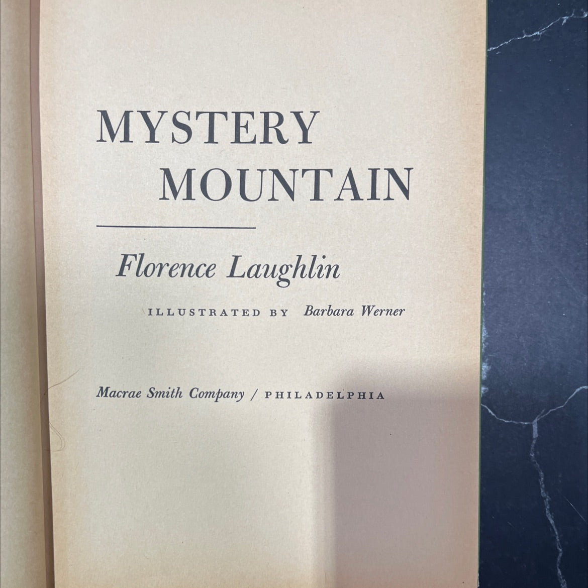 mystery mountain book, by Florence Laughlin, 1964 Hardcover image 2