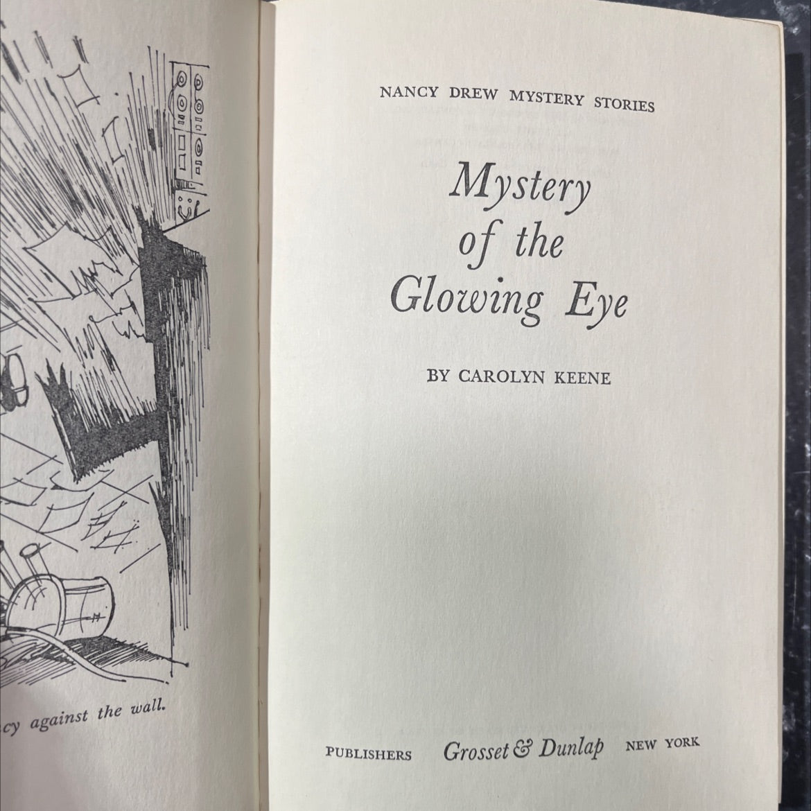 mystery of the glowing eye book, by carolyn keene, 1974 Hardcover image 2