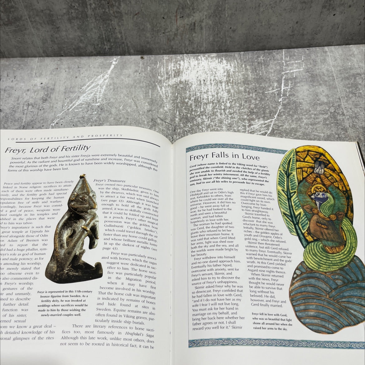 myth and mankind sagas of the norsemen viking and german myth book, by Loren Auerbach, Jacqueline Simpson, 1997 image 4