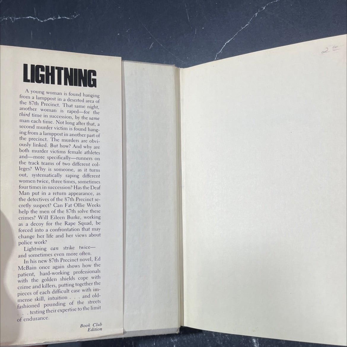 mythol lightning book, by ed mcbain, 1984 Hardcover image 4