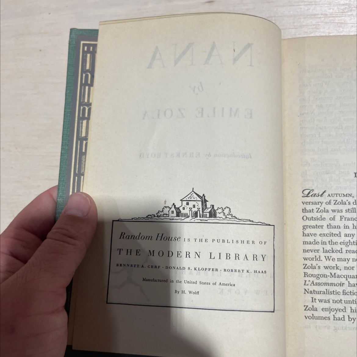 nana book, by Émile Zola, 1970 Hardcover image 3
