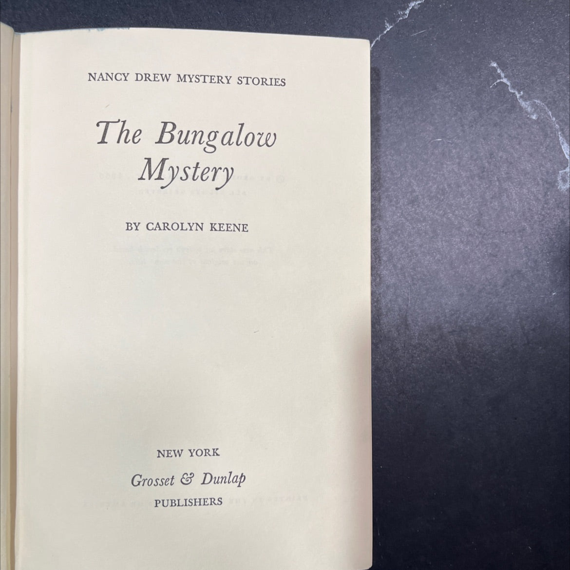 nancy drew mystery stories the bungalow mystery book, by carolyn keene, 1960 Hardcover image 2